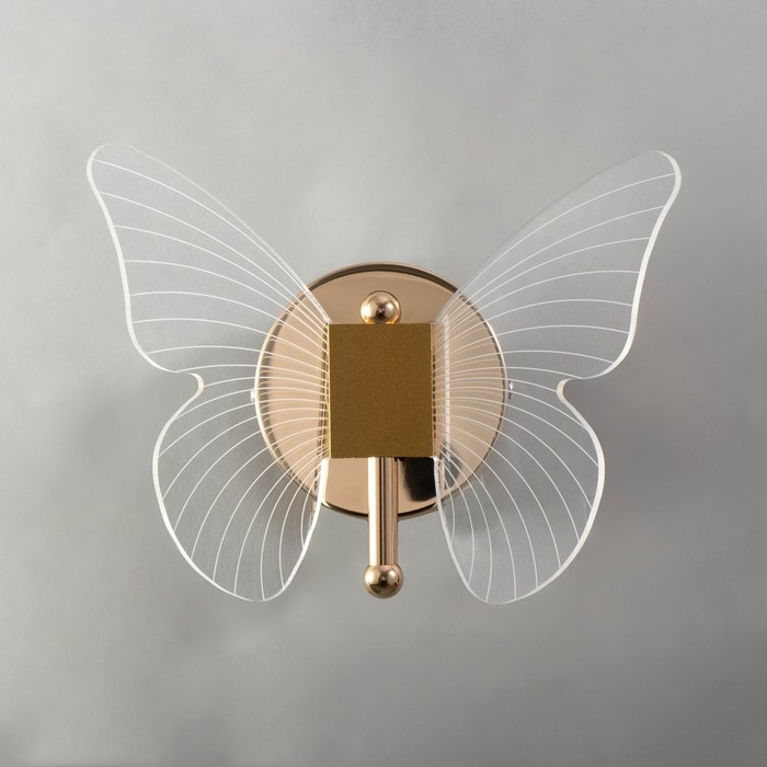Бра "Бабочка" LED 12Вт 3000К золото 23х17,5х11см