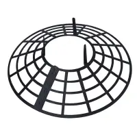 Подставка для клубники, пластиковая, d=25.5 см, чёрная, набор 5 шт.