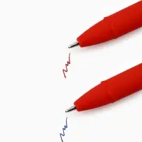 Ручка гелевая, синяя и красная паста, 0.7 мм, пластик, набор из 2 шт. &laquo;Самый лучший учитель в мире&raquo;