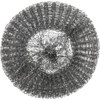 Губка-мочалка спираль металлическая Luscan 110х110х40мм 40г