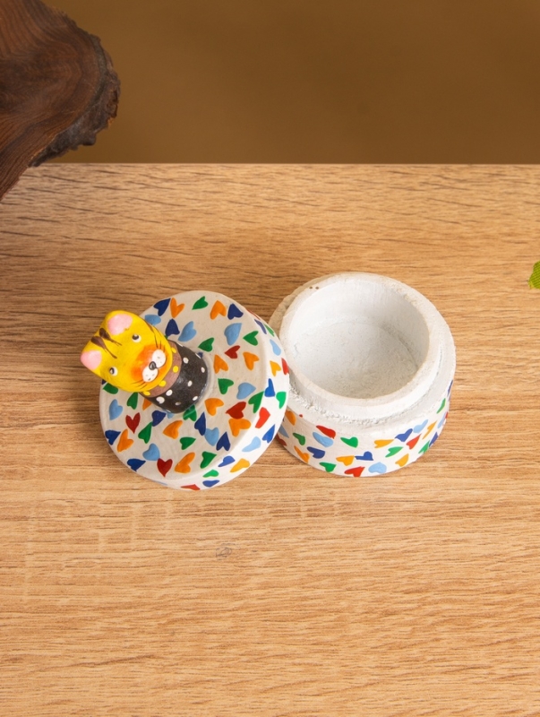 Сувенирная шкатулка «Котик», 4.5×4.5×6.5 см, дерево, разноцветная Сувенирная шкатулка «Котик», 4.5×4.5×6.5 см, дерево, разноцветная