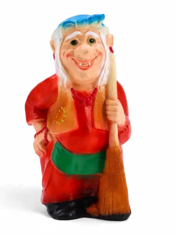 Садовая фигура из гипса &laquo;Бабка-Ёжка стоя&raquo;, 33&times;35&times;65 см, МИКС