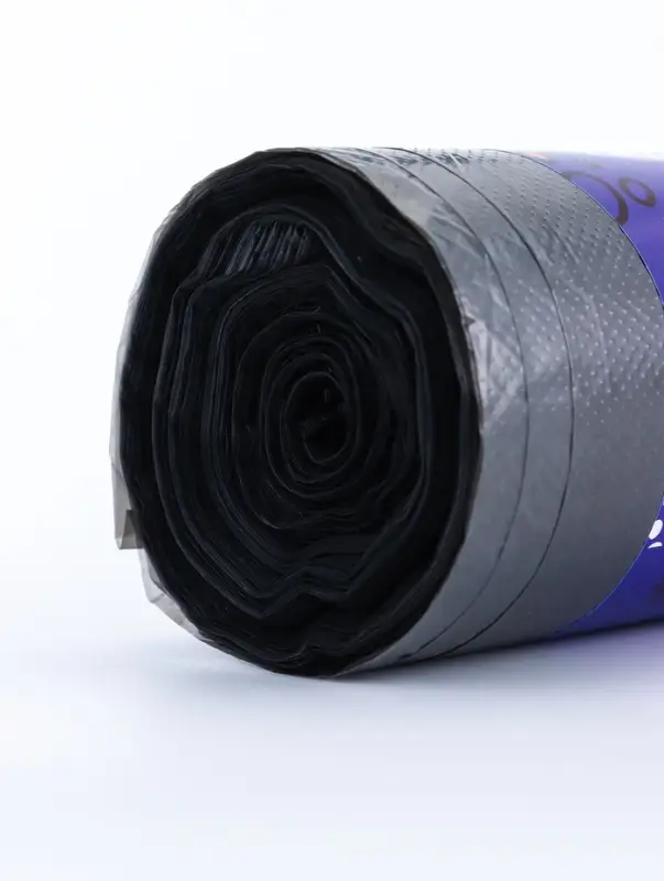 Мешки для мусора 120 л, 12 мкм, ПНД, в рулоне 30 шт., чёрные