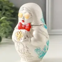 Шкатулка для украшений &laquo;Матрешка&raquo; 12&times;9 см, гипс, роспись