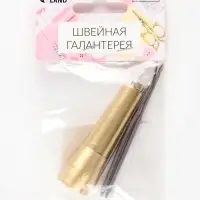 Шило швейное, с тремя сменными насадками: крючок, 8 см, изогнутый крючок, 8 см, с отверстием, 6.9 см
