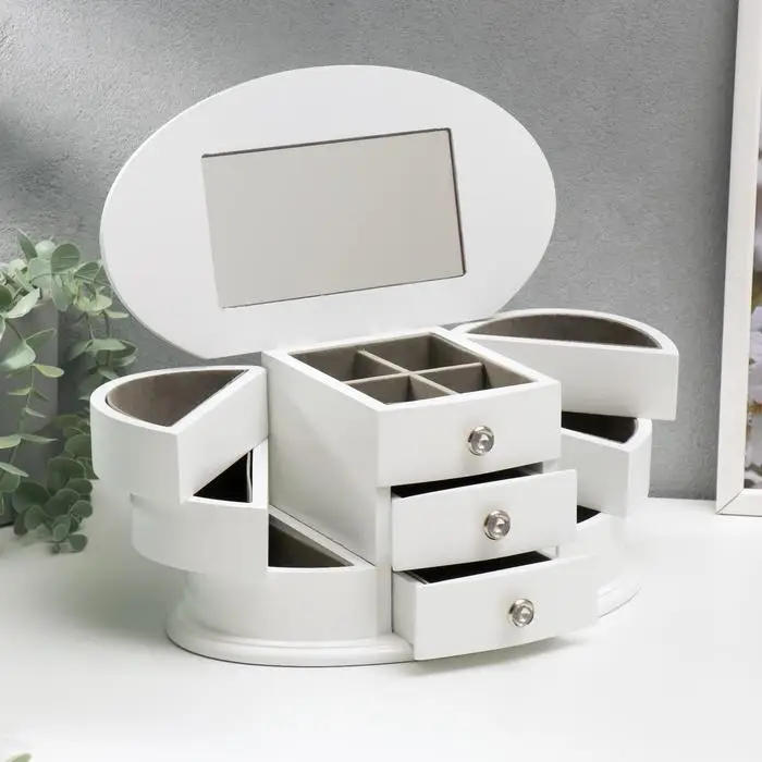 Шкатулка для украшений &laquo;Веер с раздвижными ящиками&raquo;, дерево, 26.3&times;14.2&times;13 см