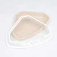 Туалет угловой с рамкой, 55.5&times;41.5&times;15 см, пластик, бежевый