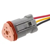 Разъем 3 pin с проводами серии Deutsch DT06-3S для ГАЗ, КАМАЗ, DAF, IVECO, MAN, Scania