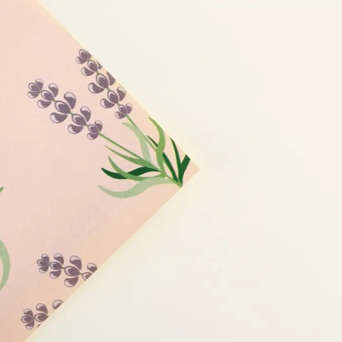 Бумага упаковочная глянцевая двухсторонняя «Лаванда», 70 х 100 см