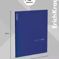 Тетрадь 48 листов в клетку ErichKrause Simple Color, софт-тач, синяя