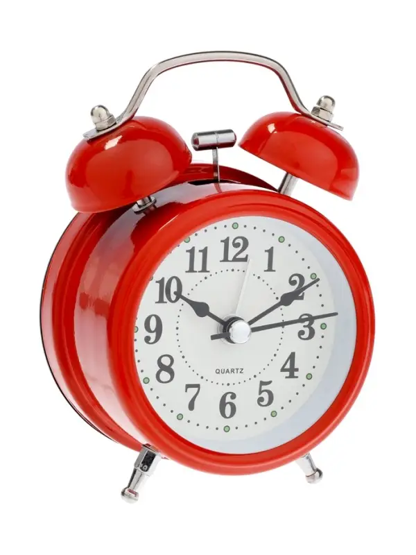 Часы - будильник настольные Часы - будильник настольные "Классика", дискретный ход, 12 х 8.5 см, АА, красные
