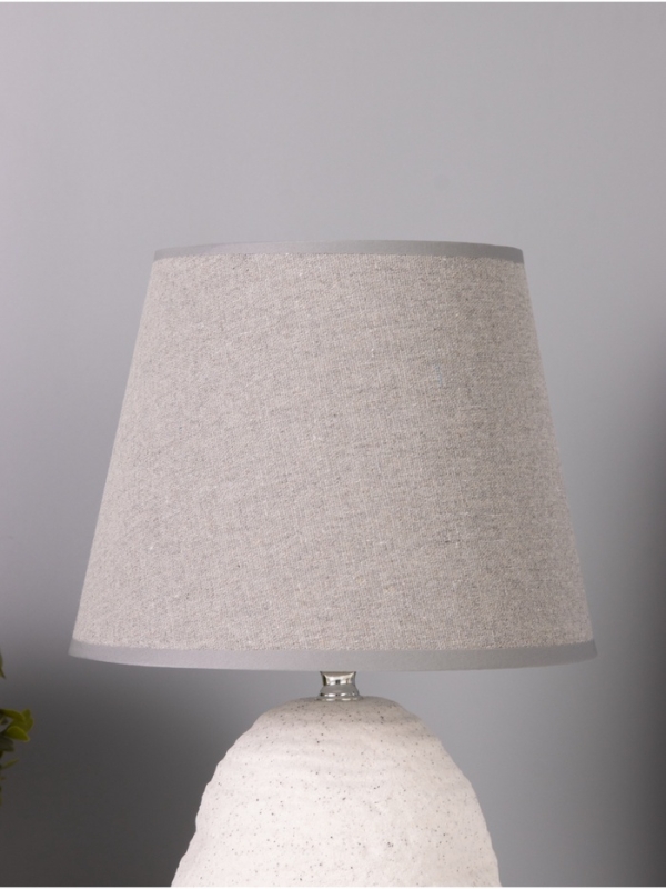 Лампа настольная Лампа настольная "Скала" 1х40Вт Е27 серый/белый 20х20х32см