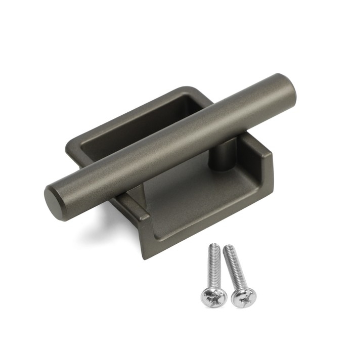 Ручка врезная,  Ручка врезная, "Hidden", мо 32 мм, цвет темное железо