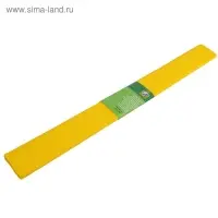 Бумага крепированная 50 х 200 см, в рулоне, 32 г/м2, жёлтая