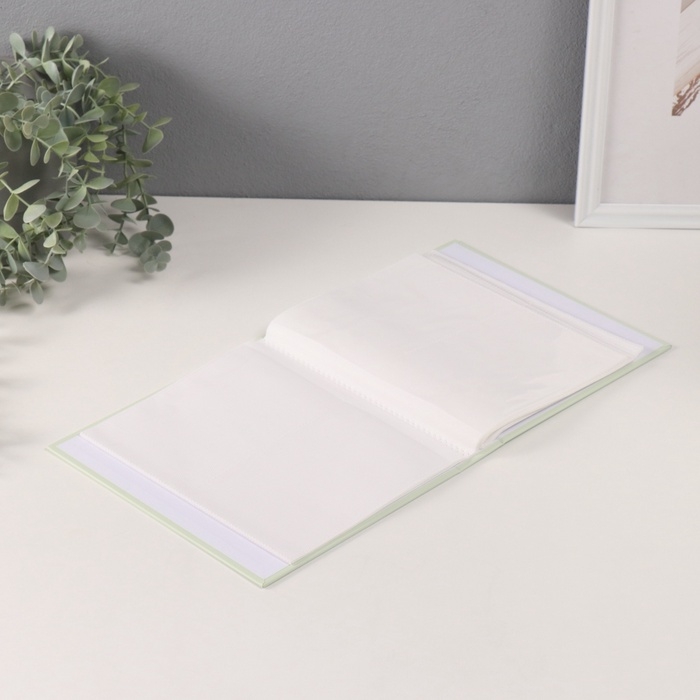 Фотоальбом на 80 фото 10х15 см Фотоальбом на 80 фото 10х15 см "Цветочный прованс" в коробке зелёный 5х19х23 см