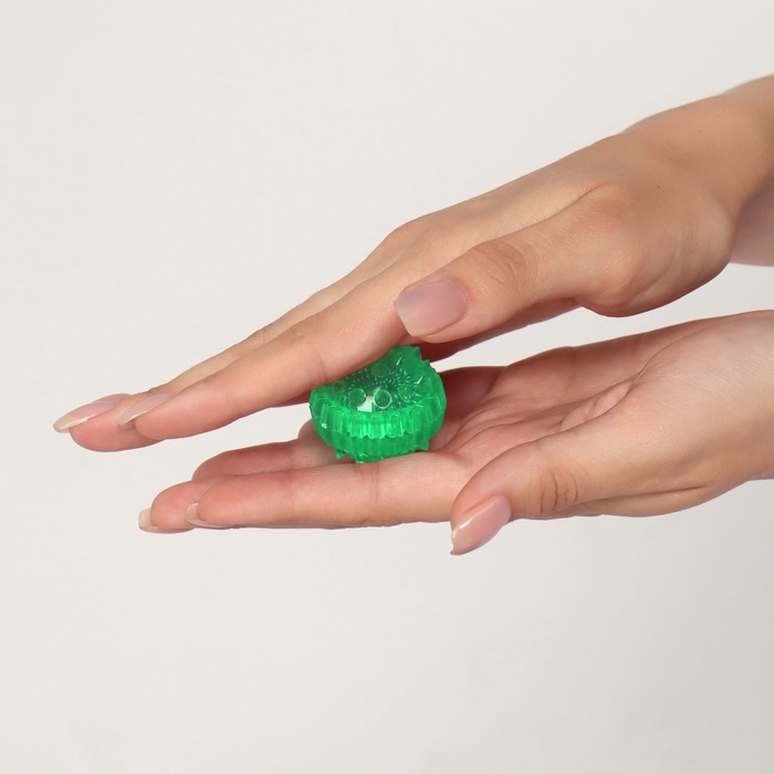 Массажер пластик универс Шарик с 2 кольцами зеленый коробка ОТ Массажер пластик универс Шарик с 2 кольцами зеленый коробка ОТ