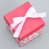 Коробка подарочная складная, упаковка, &laquo;С 8 марта&raquo;, 10&times;10&times;10 см