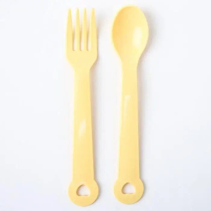 Детская посуда в наборе, 4 предмета: миска, ложка, вилка, поильник с твёрдым носиком 200 мл, цвета МИКС