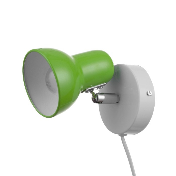 Бра с проводом  Бра с проводом "Севантос" Е27 40Вт зеленый 9х9х14 см