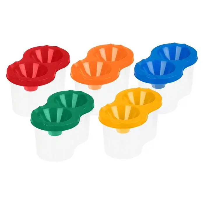 Стакан - непроливайка для рисования двойной &laquo;Стамм&raquo;, 150 мл &times;2, МИКС (цена за 1 шт.)