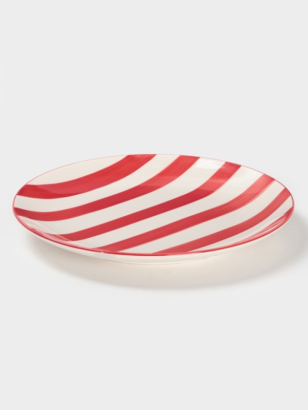 Тарелка Доляна "Райе" 26см, 26,5х3, цвет красный