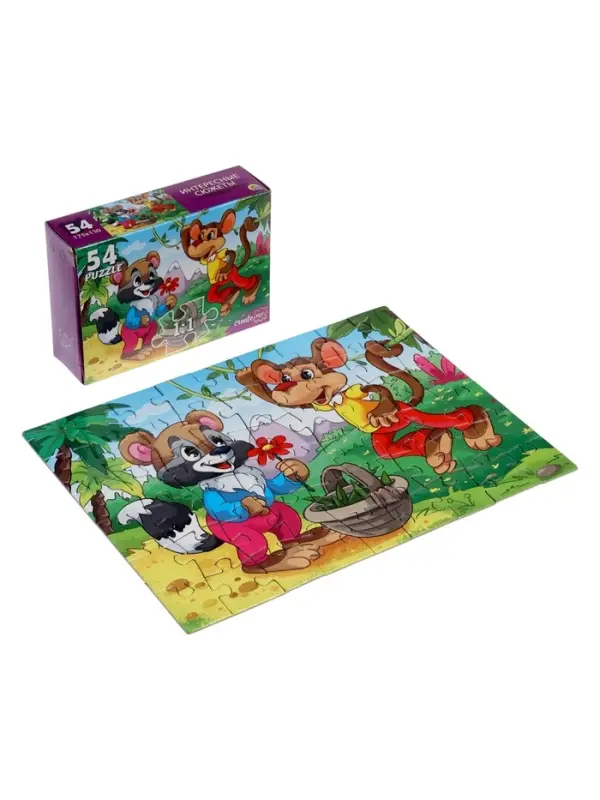 Пазл «Интересные сюжеты», 54 детали, МИКС