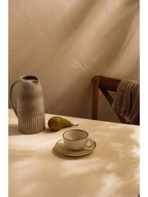 Чайная пара SL Home &laquo;Леггеро&raquo;, 280 мл, блюдце d=14 см, фарфор, бежевая