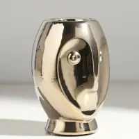 Подсвечник на 1 свечу &laquo;Сова Сипуха&raquo;, d=3.5 см, серебро, 9&times;8.5&times;12.5 см
