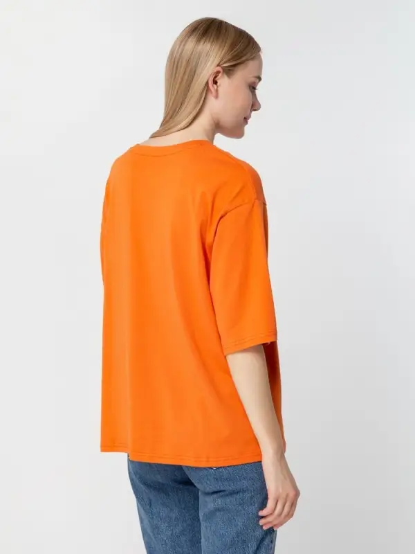 Футболка унисекс оверсайз Street Vibes, оранжевая, размер XS/S Футболка унисекс оверсайз Street Vibes, оранжевая, размер XS/S