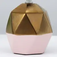 Лампа настольная RISALUX &laquo;Румби&raquo;, E14, 40 Вт, золотистая, 20&times;20&times;29 см