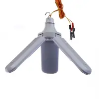 Фонарь кемпинговый, 32 Вт, SMD 2835, кабель l-1.5 м, с зажимом от 12 В, 8.4 х 8.4 х 24 см Фонарь кемпинговый, 32 Вт, SMD 2835, кабель l-1.5 м, с зажимом от 12 В, 8.4 х 8.4 х 24 см