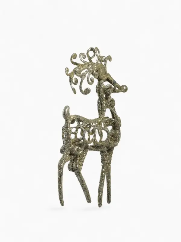 Ёлочная игрушка &laquo;Зимнее волшебство. Олень узорный блеск&raquo; пластик, 7&times;15 см, МИКС