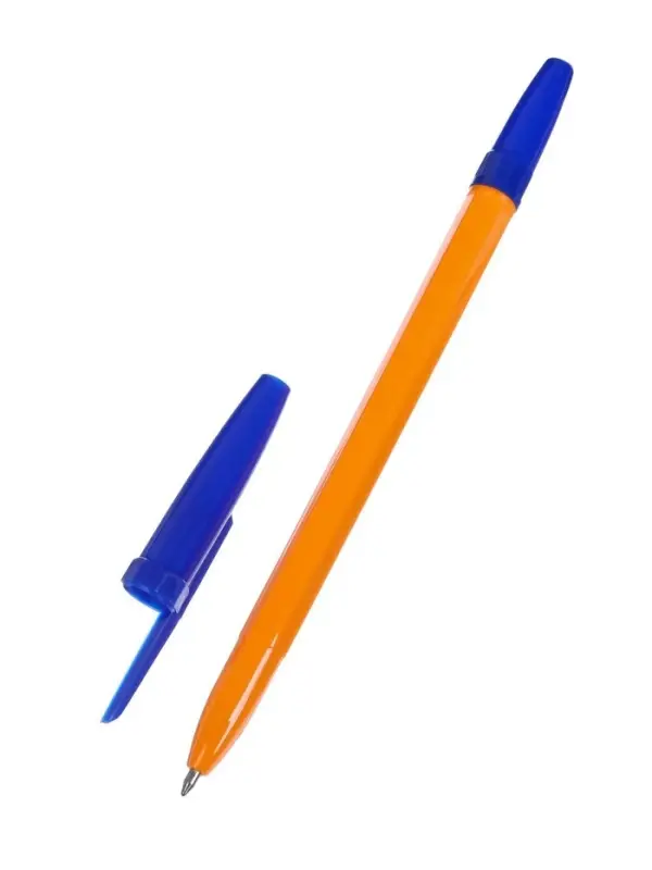 Набор шариковых ручек Calligrata, 4 цвета, узел 0.7 мм, оранжевый корпус