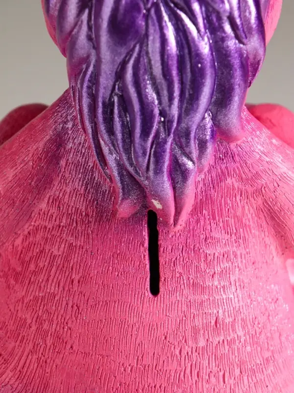 Копилка "Конь с подковой"  24 см, розовый