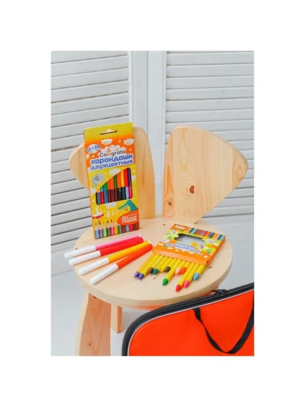 Мелки восковые Calligrata, цветные, 12 цветов, 93&times;8 мм