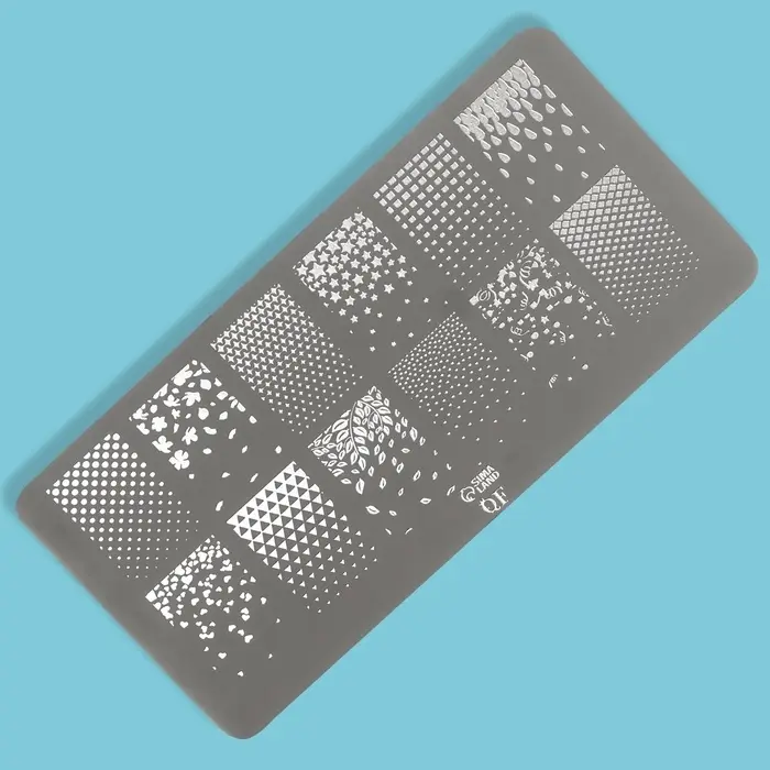 Пластина для стемпинга металлическая &laquo;Градиент&raquo;, 12&times;6 см