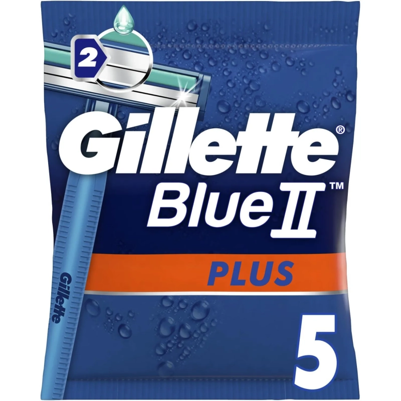 Бритва одноразовая Gillette Blue II Plus  5шт