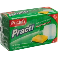 Губки для мытья посуды Practi Universal, 5шт/уп