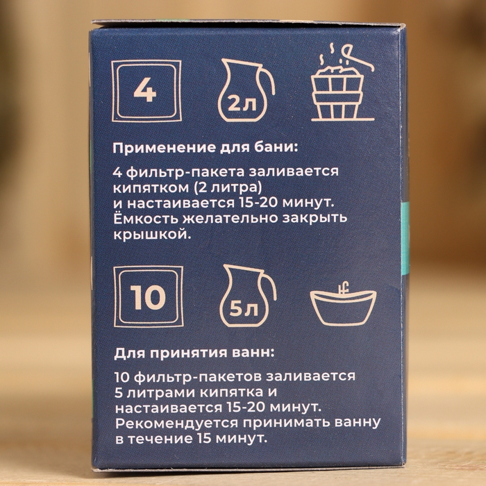 Запарка банная травянная Запарка банная травянная "Мята" 20х1,5г