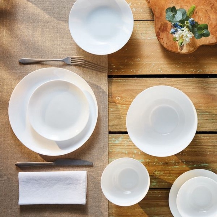 Сервиз столовый Luminarc DIWALI, 19 предметов, d=25/20/21/19 см, стеклокерамика, белый Сервиз столовый Luminarc DIWALI, 19 предметов, d=25/20/21/19 см, стеклокерамика, белый