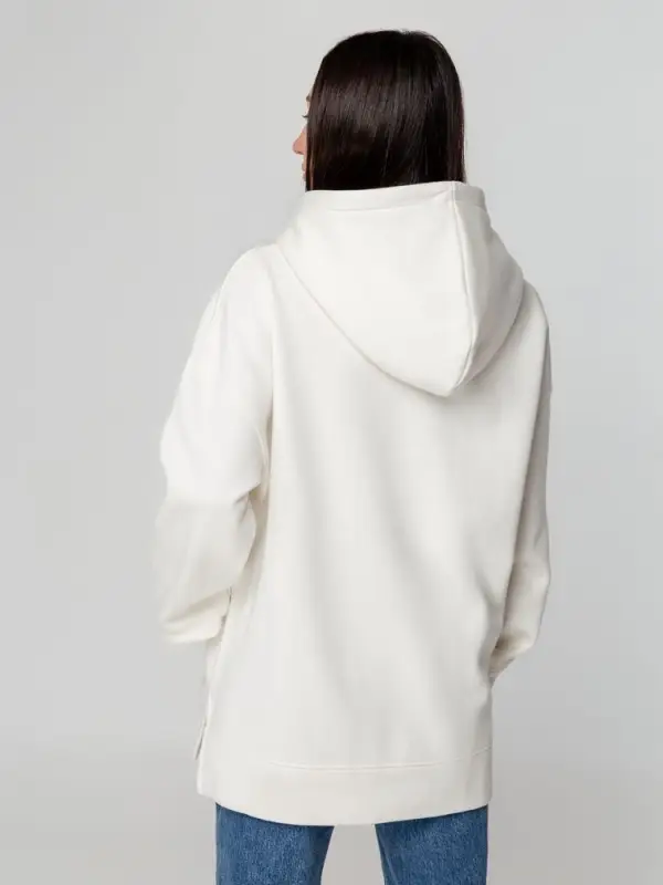 Худи оверсайз унисекс Tolla, молочное, размер XS/S