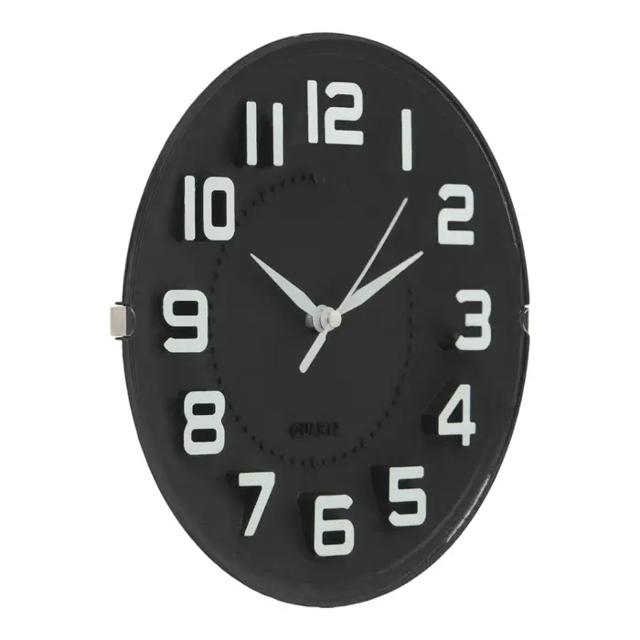 Часы настенные &laquo;Лесли&raquo;, d=20 см, дискретный ход, чёрные