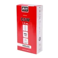 Лампа AVS Vegas 12V.С5W(SV8.5/8)L31мм. BOX 10шт.