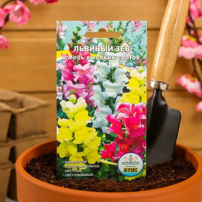 Семена цветов Львиный зев смесь высоких сортов, О, 0,1 г Семена цветов Львиный зев смесь высоких сортов, О, 0,1 г
