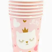 Стаканы (250 мл) Котенок Принцесса, 6 шт.