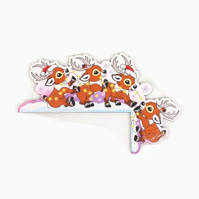 Новогодний декор на раму двери &laquo;Олени&raquo;, 29&times;18.1 см