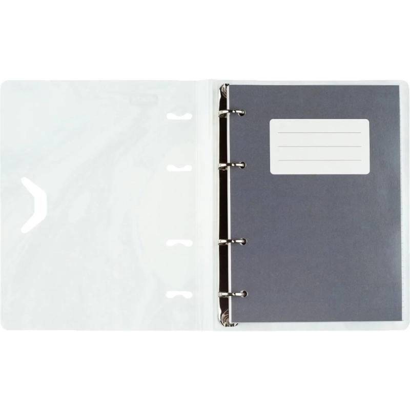 Бизнес-тетрадь А5,120л кольц/смен.бл,кл.Attache Selection Fluid Серо-Голуб