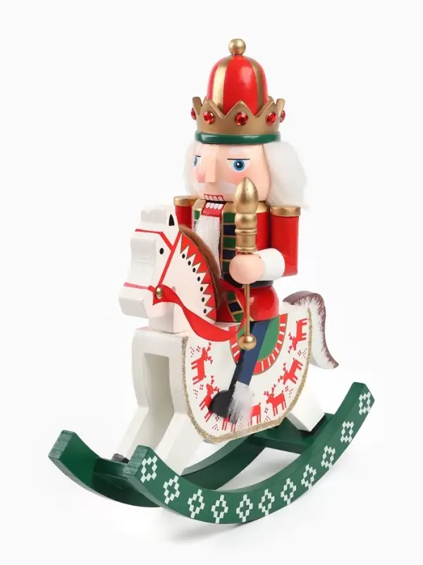 Новогодний декор  Новогодний декор "Щелкунчик на лошадке" 28 см