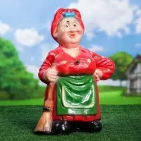 Садовая фигура из гипса &laquo;Тёща с метлой средняя&raquo;, 59&times;25&times;40 см, МИКС