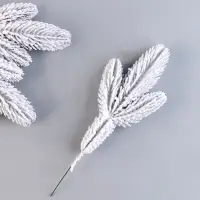 Литая веточка заснеженная, 27 &times; 9 см, набор 3 шт.